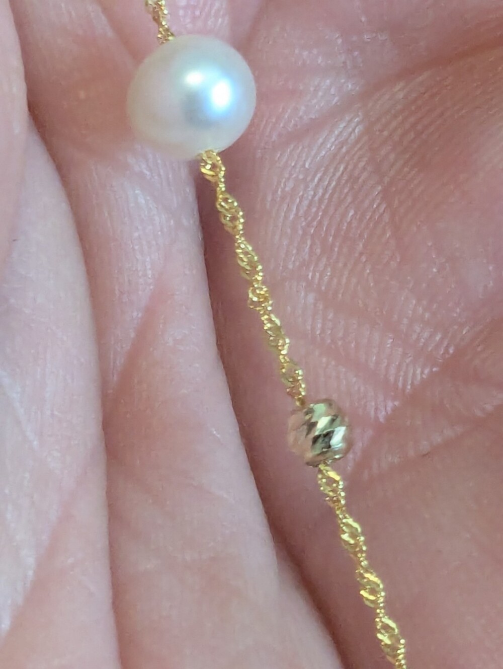 Effy 14k Yellow Gold White Pearl Lariat Drop Necklace R. H Macy&Co Fine Jewelry - Picture 12 of 16